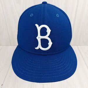 New Era 59Fifty Brooklyn Dodgers Hat Cap 7 1/8 Blue Cooperstown Wool MLB Fitted‎